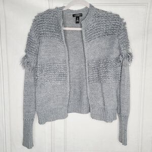 Aqua Fringe Cardigan